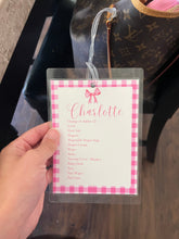 Load image into Gallery viewer, Personalizable Checklist Style Bag / Luggage Tag

