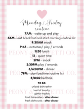 Load image into Gallery viewer, Personalizable PRINTABLE Daily Schedule
