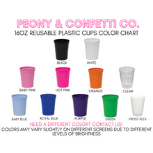 Load image into Gallery viewer, Personalizable Tying the Knot 16oz Plastic Cups
