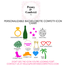 Load image into Gallery viewer, Personalizable Bachelorette Confetti (100 pieces)
