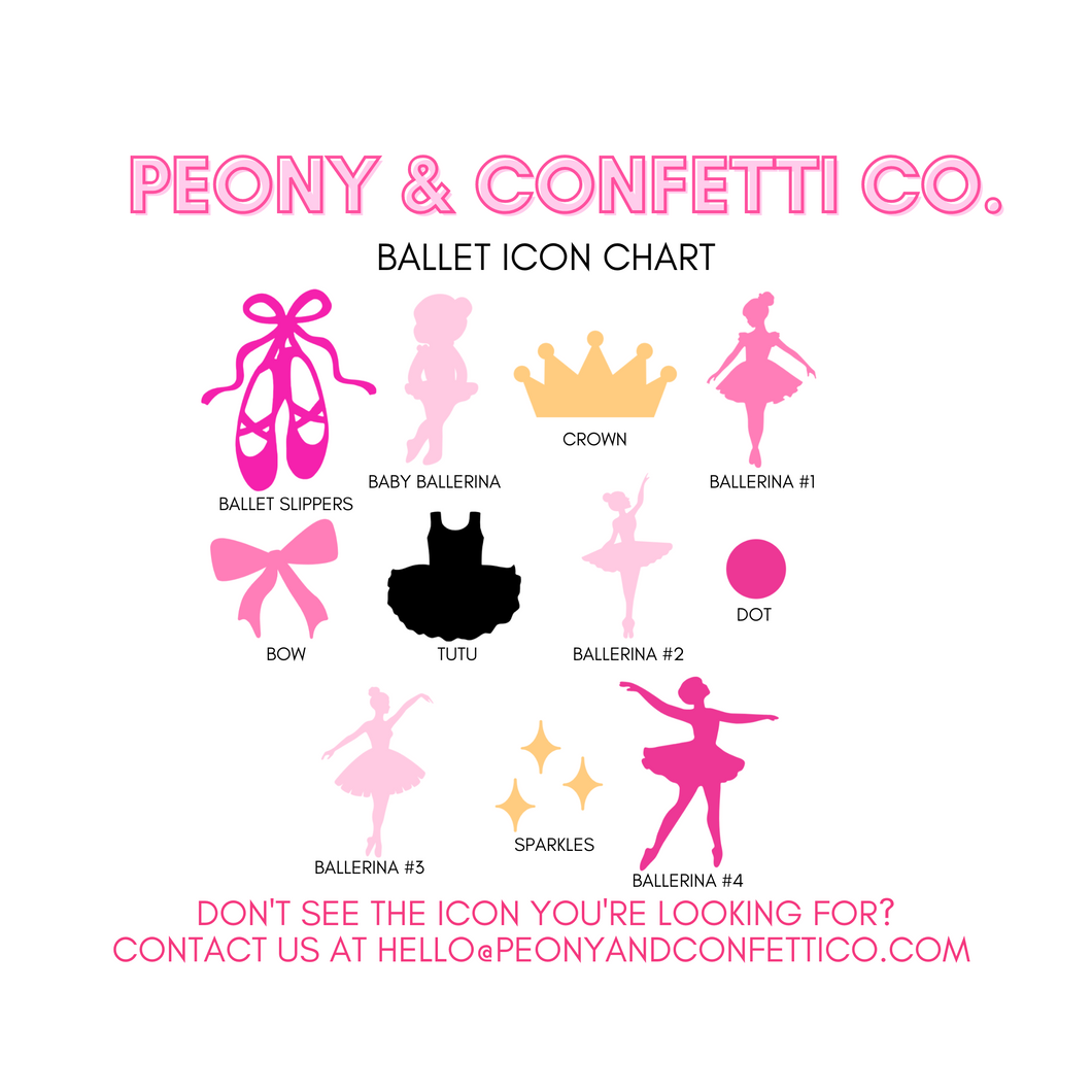 Personalizable Ballet Confetti (100 pieces) (Copy)