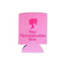 Load image into Gallery viewer, Personalizable &quot;Barbie Inspired&quot; Neoprene Koozies
