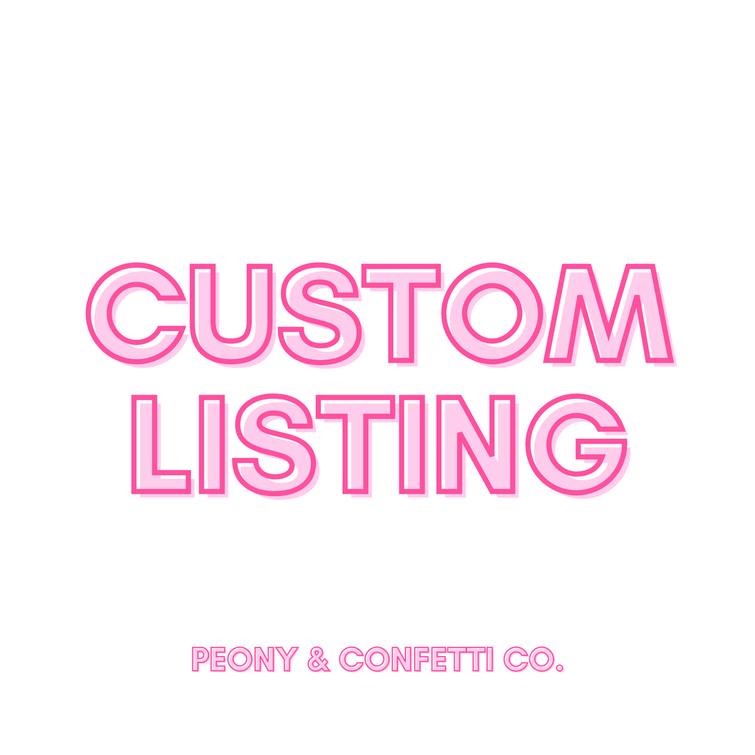 Custom Listing for Alyssa Conrad