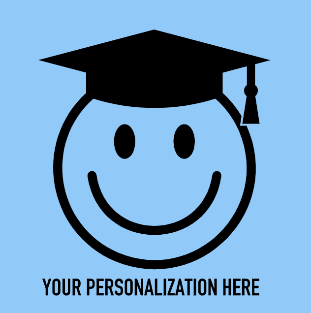 Personalizable Graduation Cap Smiley Face Cups