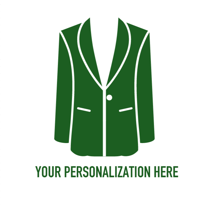 Personalizable Green Jacket Cups