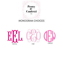 Load image into Gallery viewer, Personalizable Monogram with Bow Plastic Cups
