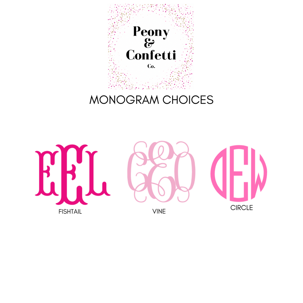 Monogram Decal Classic Vinyl