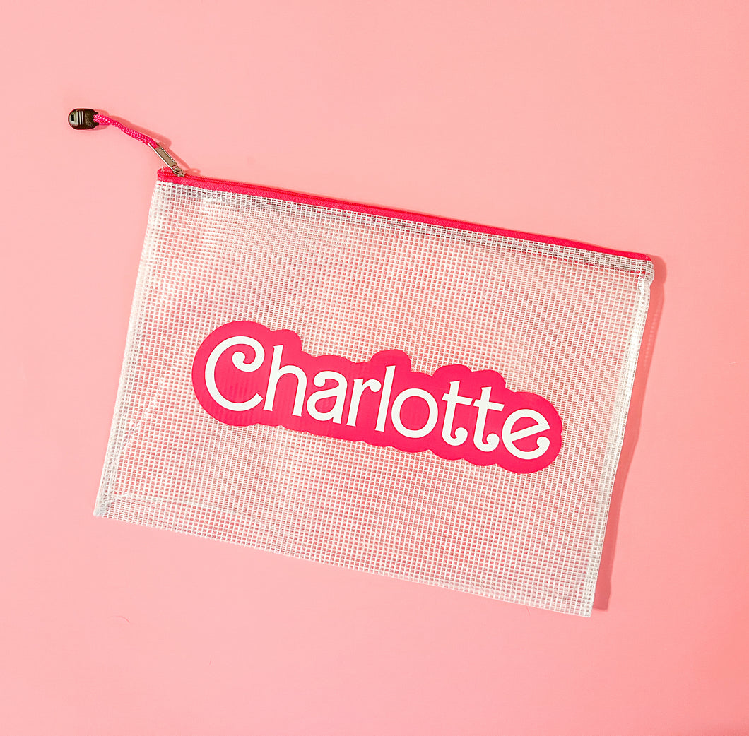 NEW! “Barbie Inspired” Waterproof Pouch