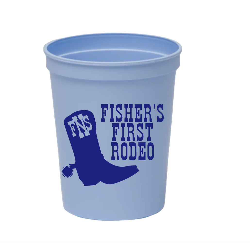 Personalized First Rodeo Cups