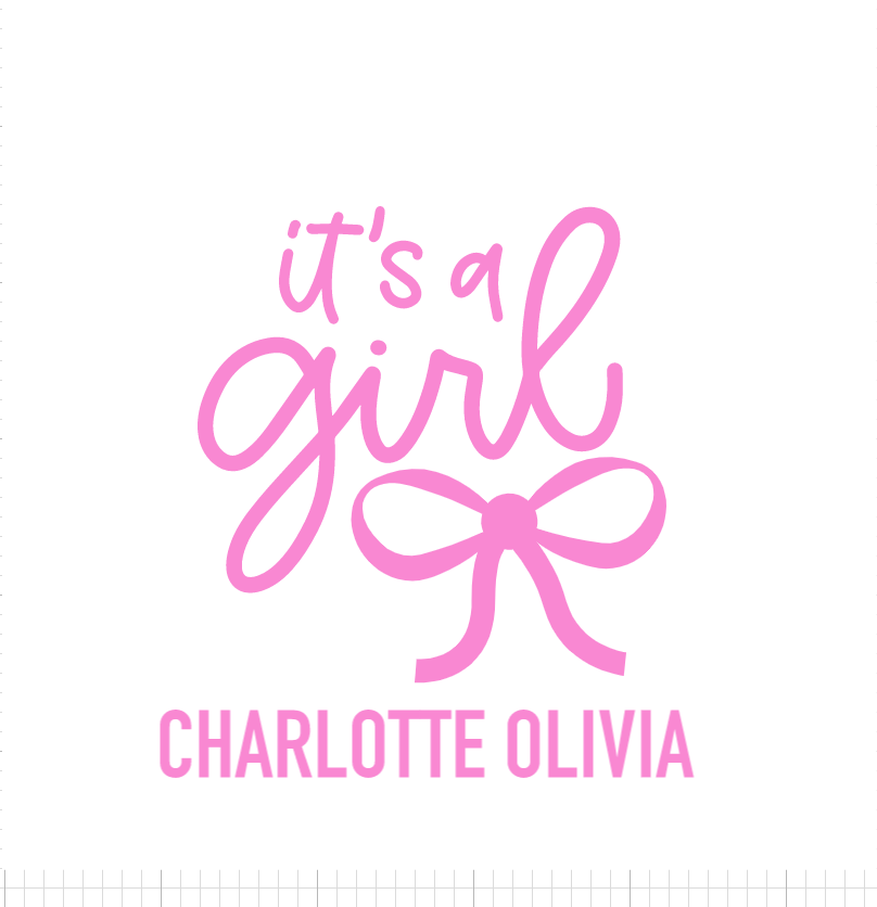 Personalizable It's a Girl or Boy Neoprene Koozies