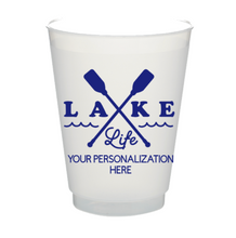 Load image into Gallery viewer, Personalizable Lake Life 16oz Plastic Stadium Cups
