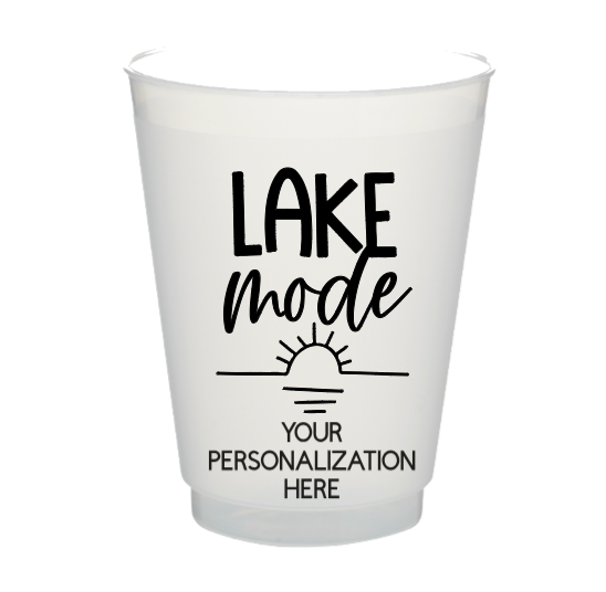 Personalizable Lake Mode 16oz Plastic Stadium Cups