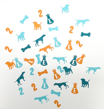 Load image into Gallery viewer, Personalizable &#39;Let&#39;s Paw-ty&#39; Puppy Party Confetti (100 pieces)
