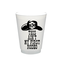 Load image into Gallery viewer, Personalized &#39;This AIN&#39;T My First Rodeo&#39; 16oz Stadium Cups
