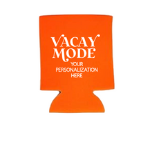 Load image into Gallery viewer, Personalizable Vacay Mode Neoprene Koozies
