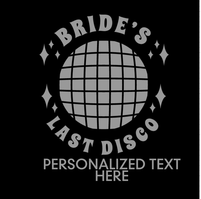 Personalizable 'Bride's Last Disco' Bachelorette Cups 16oz Plastic Stadium Cups