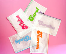 Load image into Gallery viewer, Personalized Retro Waterproof Zipper Pouch
