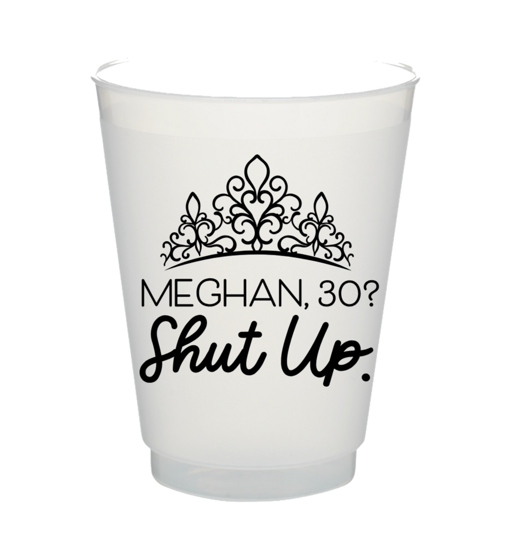 Personalizable Princess Diaries Inspired 16oz Plastic Stadium Cups
