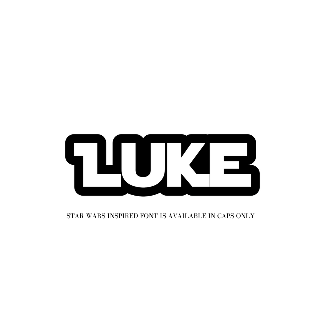 Personalized 'Star Wars Inspired' Decal