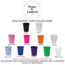Load image into Gallery viewer, Personalized &#39;Frozen Inspired&#39; Theme Cups 16oz Plastic Stadium Cups
