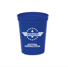 Load image into Gallery viewer, Personalizable &#39;Top Gun Inspired&#39; 16oz Plastic Stadium Cups
