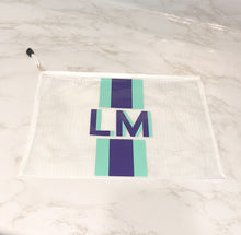 Load image into Gallery viewer, Monogram Cabana Stripe Waterproof Pouch
