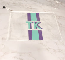 Load image into Gallery viewer, Monogram Cabana Stripe Waterproof Pouch
