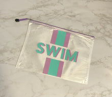 Load image into Gallery viewer, Monogram Cabana Stripe Waterproof Pouch
