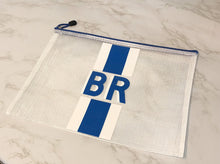 Load image into Gallery viewer, Monogram Cabana Stripe Waterproof Pouch
