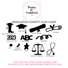 Load image into Gallery viewer, Personalizable Graduation Confetti (100 pieces)
