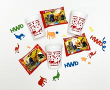 Load image into Gallery viewer, Personalized &#39;Party Animals&#39; Cups 16oz Plastic Stadium Cups
