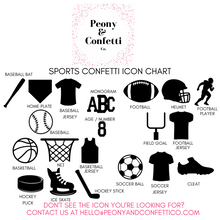 Load image into Gallery viewer, Personalized Sports Confetti (100 pieces)
