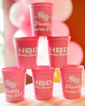 Load image into Gallery viewer, Custom 16oz Plastic Stadium Cups
