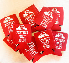 Load image into Gallery viewer, Personalized First Rodeo Neoprene Koozies
