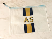 Load image into Gallery viewer, Monogram Cabana Stripe Waterproof Pouch
