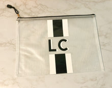 Load image into Gallery viewer, Monogram Cabana Stripe Waterproof Pouch
