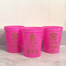 Load image into Gallery viewer, Custom 16oz Plastic Stadium Cups
