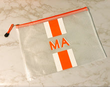 Load image into Gallery viewer, Monogram Cabana Stripe Waterproof Pouch
