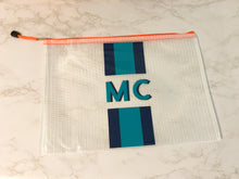 Load image into Gallery viewer, Monogram Cabana Stripe Waterproof Pouch
